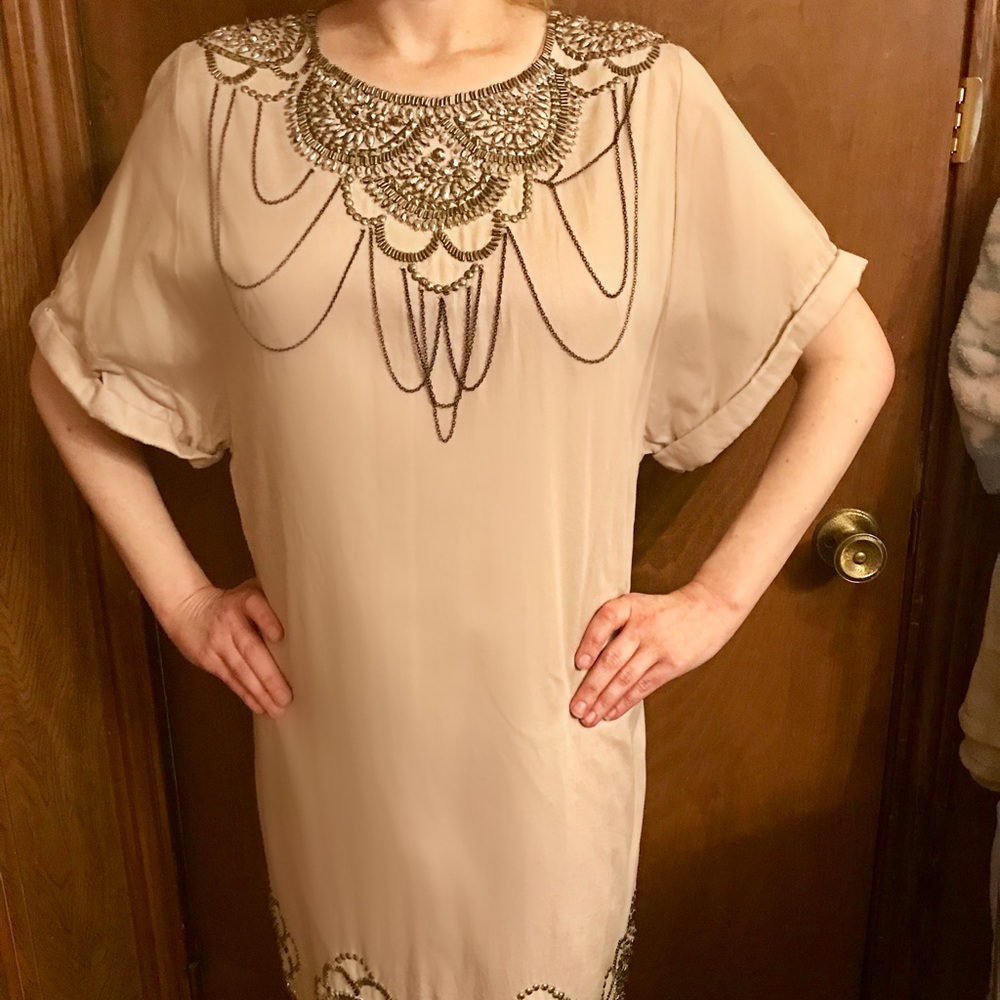 French Connection embellished tunic dress
